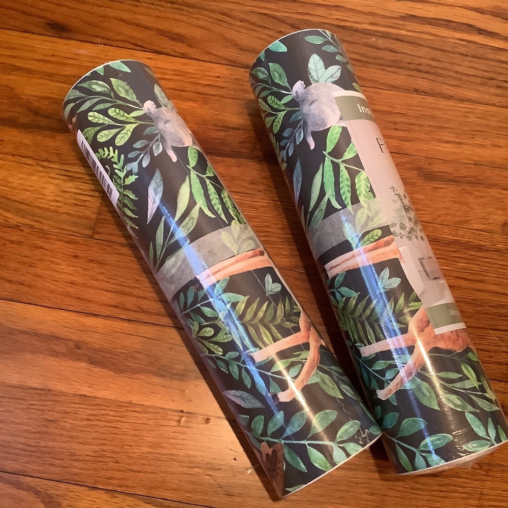 Lot Of 2 FANCYEASY Jungle Forest Animal Peel And Stick Wallpaper Rolls